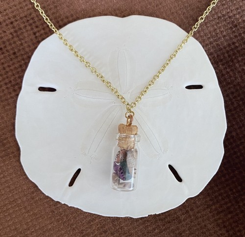 Glass bottle seashell - bottle,