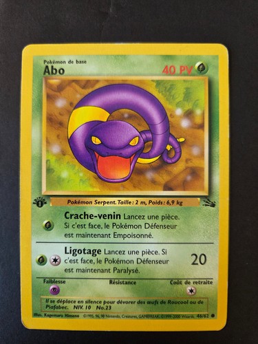 Carte pokémon abo 1ère - carte,