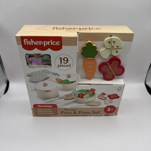 Fisher price wooden pots - wooden, &