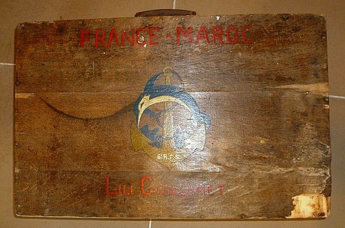 Valise peinte bois - valise, 6°