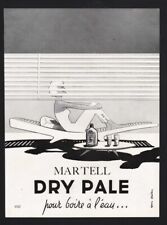 pub 1954 BOISSON alcool Cognac Martell Dry Pale  dessin femme yves Bétin
