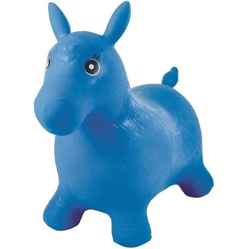 Cheval gonflable bleu - gonflable,