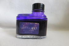 Ancien flacon WATERMAN encre violette