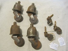 vintage furniture wheels wheel lot Faultless 8 1/2 metal wood wooden antique old