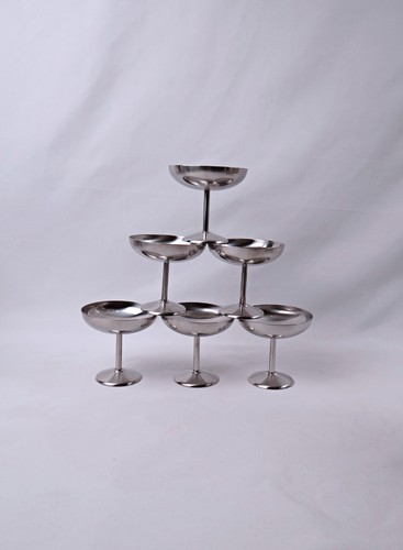 Coupe glace inox vintage - à,