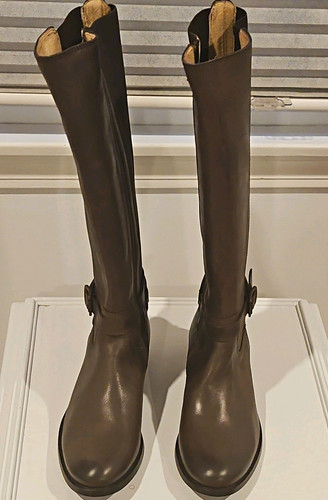 Frye brown leather tall riding - brown,