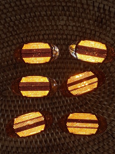 Reflecteur orange roue - 6x,