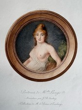 J B Isabey gravure Portrait