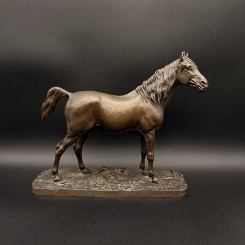 Antique bronze horse - horse, sculpture