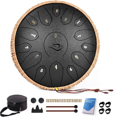 Steel tongue drum - steel, 15