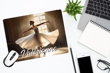 Tapis de souris Danse classique personnalisé avec prénom ou texte