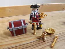 Playmobil 4783 le Pirate Barbe Grise avec coffre  trésors et singe Special Plus