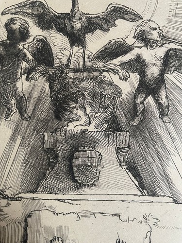 Eau forte triomphe de - le,