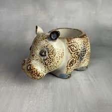 Bougeoir photophore petit hippopotame en céramique japonaise Pier Import