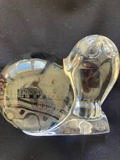 Magnifique chouette,  presse papier en cristal de manufacture Baccarat