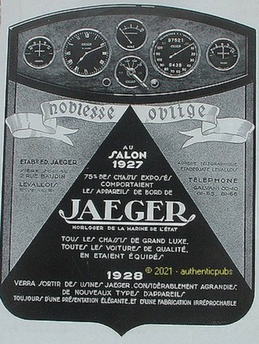 Publicite jaeger compteur - publicite,