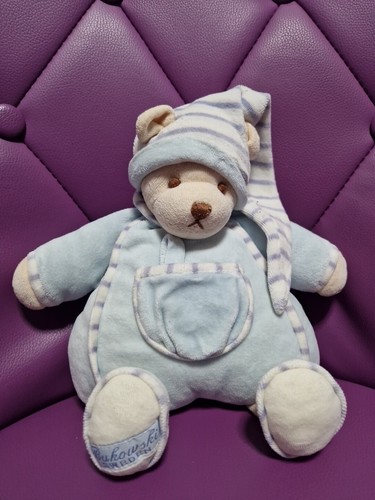 Doudou ours bleu ciel bukowski - ours,
