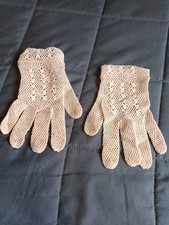 ancien gant dentelle légèrement élastiquée / R 16