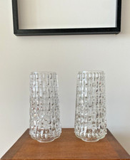 Lot de 2 Tulipes Globe Vintage en Verre Pressé – Pour Applique ou Lustre