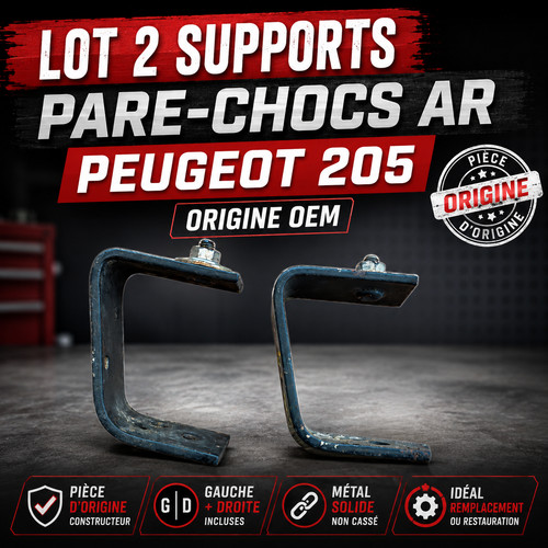 Lot supports pare chocs - 2, pare-chocs