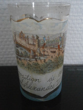 Ancien verre chope Exposition de 1900