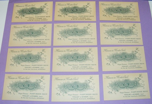 Anciennes cartes parfum - 12,