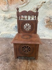 Ancienne Chaise Coffre Poupée