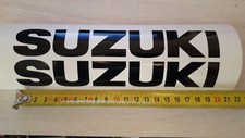 2x Stickers de reservoir SUZUKI Noir BRILLANT