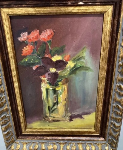 Tableau ancien huile nature - tableau,