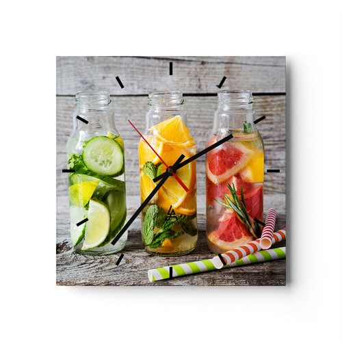 Horloge murale verre - murale,