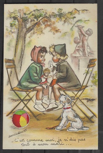 Carte postale germaine - carte,