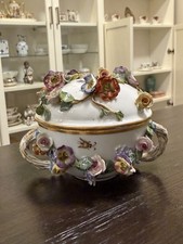 Vintage antique meissen flower - vintage,