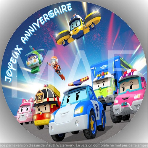Robocar poli décoration - robocar,