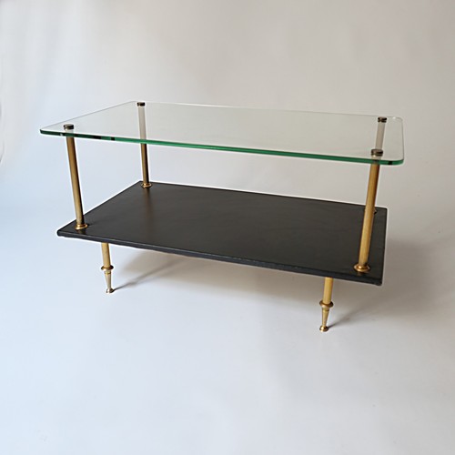 Table basse verre metal - basse, en