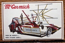 MC CORMICK, CPA PUBLICITAIRE, 1931 , " LIEUSE A TRACTEUR ",AGRICULTURE, AGRICOLE