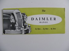 Petite brochure anglaise THE DAIMLER RANGE 