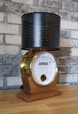 Lampe ancien ampèremètre en