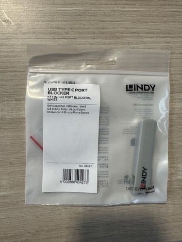 Bloqueur port usb lindy - bloqueur,