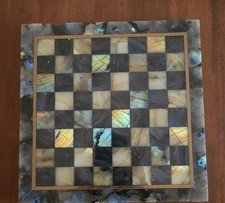 Jeu d'échecs en labradorite