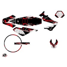 PACK Kit Deco + Housse de Selle 50cc BARBARIAN Derbi Xrace 50 Rouge