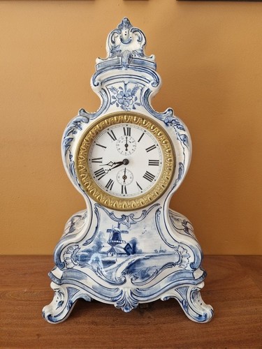 Pendule faience royal - pendule,