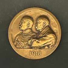 Médaille en bronze, FOCH et CLEMENCEAU (1918)