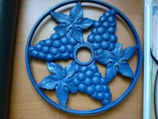 Dessous De Plat En Fonte Bleu