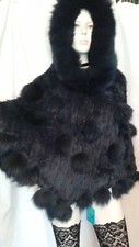 Manteau cape capuche - , en