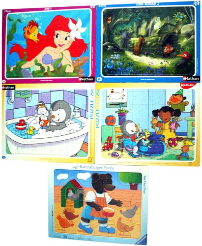 Lot grands puzzles cadres - lot,
