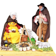 Santon: Scène de la Bergère