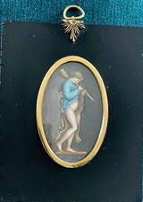 MINIATURE REPRÉSENTANT HERCULE et LA PEAU du LION DE NÉMÉE ÉPOQUE FIN du XVIIIe