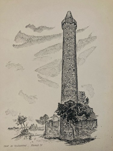 Beau dessin encre - dessin, 1980