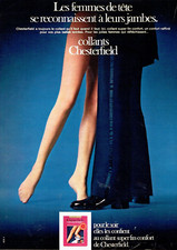 publicité Advertising 1023  1972    bas & collants Chesterfield  pour le soir