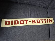 Plaque Émaillée Bombée Didot-Bottin De Cabine Téléphonique Métro Parisien